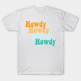 Retro Howdy design T-Shirt